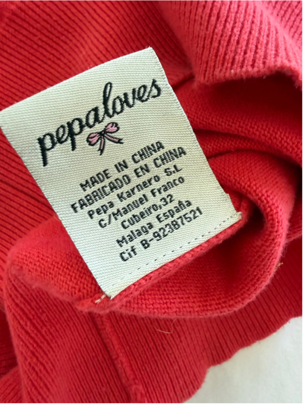 Women's Pepaloves Cat Face Sweater Size S Red Black - Picture 6 of 9